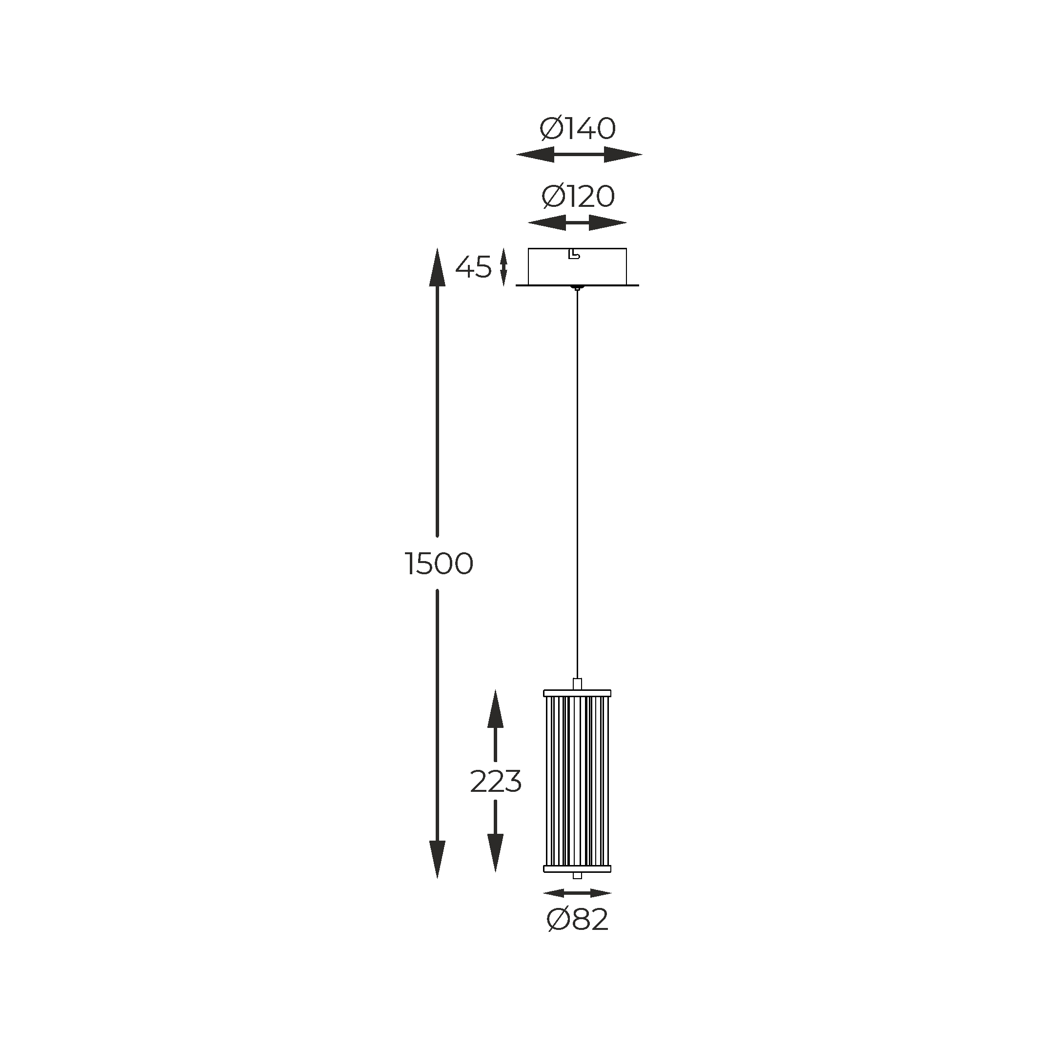 Lampa wisząca CALLY ZŁOTA/GOLD MD3147-1A-3GT - Zuma Line - obrazek 8