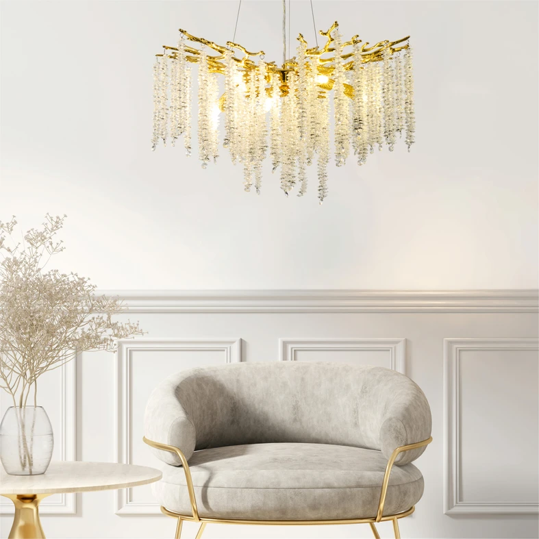 Lampa wisząca DIJON ZŁOTA/GOLD MD3720-1-EGN - Zuma Line - obrazek 2