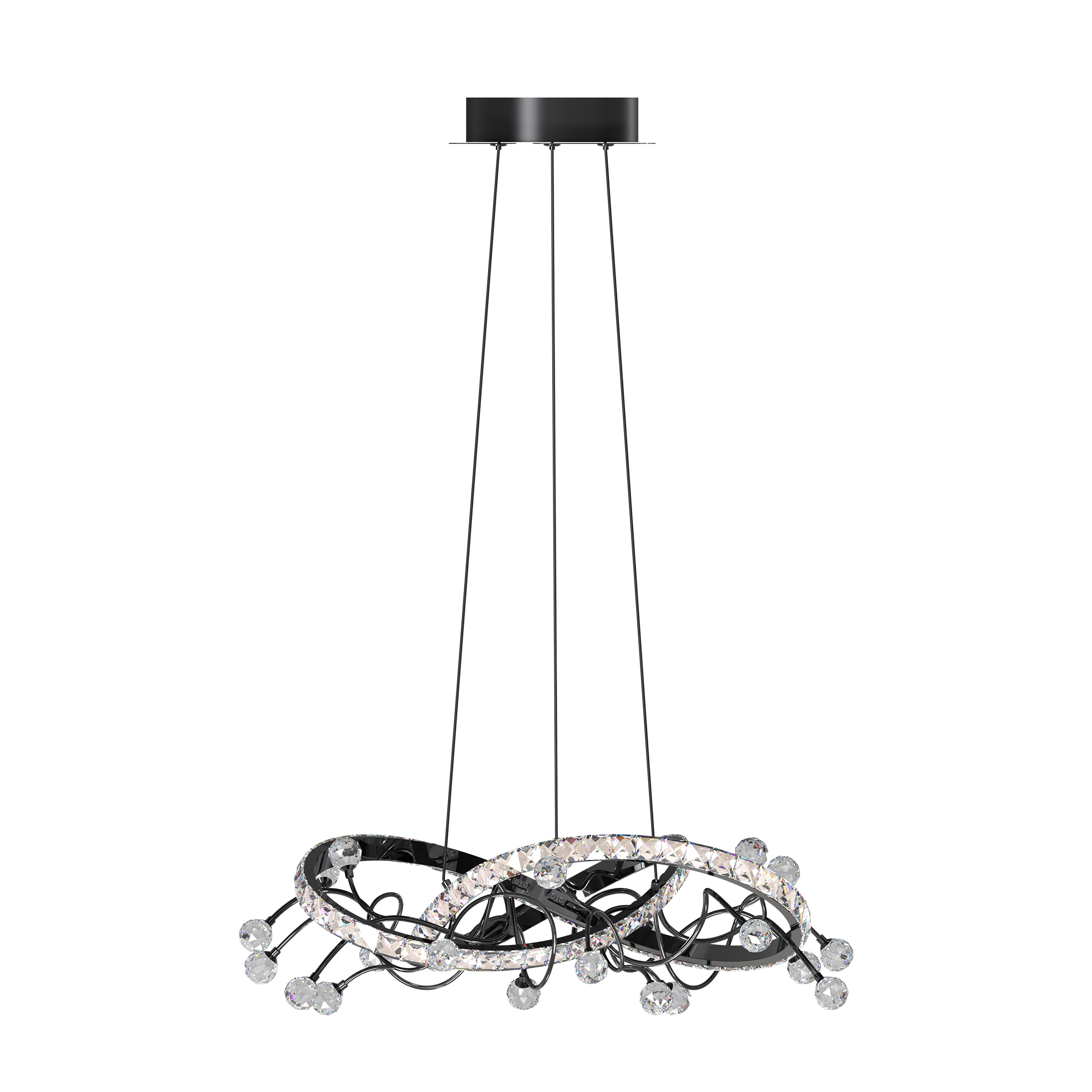 Lampa wisząca MAIA CZARNA/BLACK MD3481-1S-3BCT - Zuma Line - obrazek 2