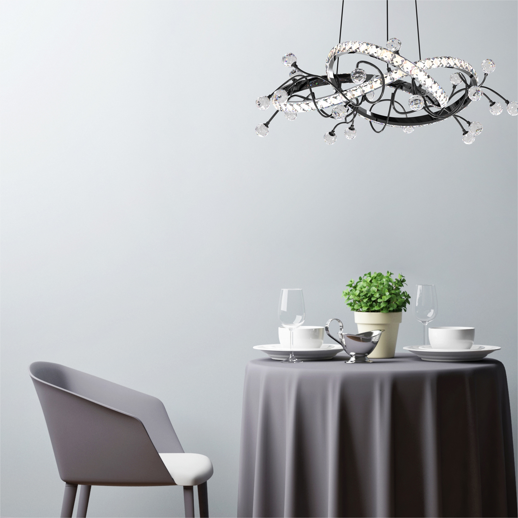 Lampa wisząca MAIA CZARNA/BLACK MD3481-1S-3BCT - Zuma Line - obrazek 3
