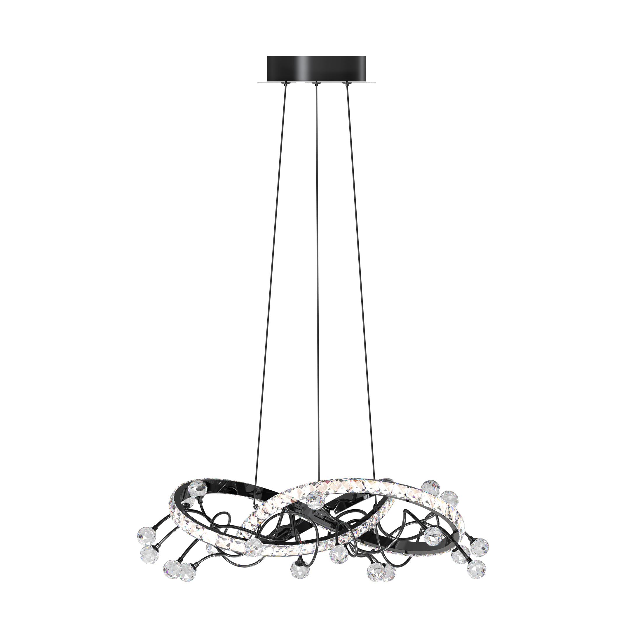 Lampa wisząca MAIA CZARNA/BLACK MD3481-1S-3BCT - Zuma Line - obrazek 6