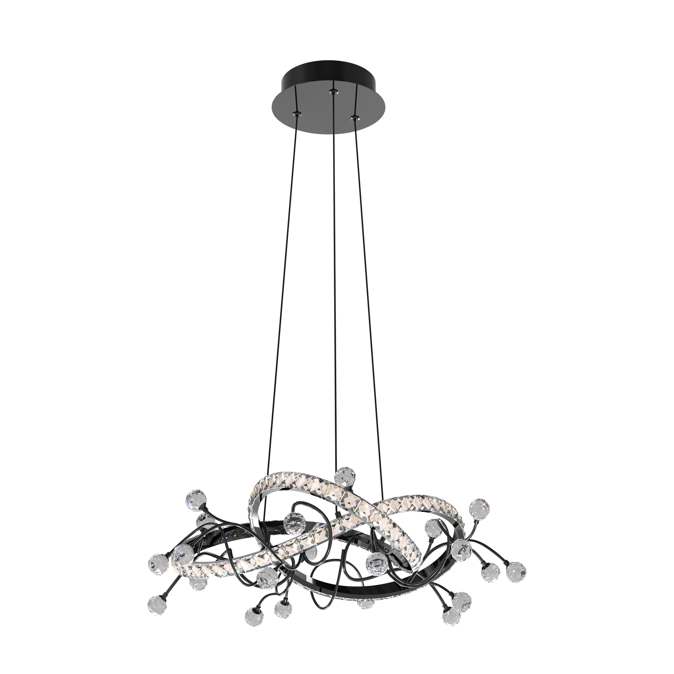Lampa wisząca MAIA CZARNA/BLACK MD3481-1S-3BCT - Zuma Line - obrazek 7
