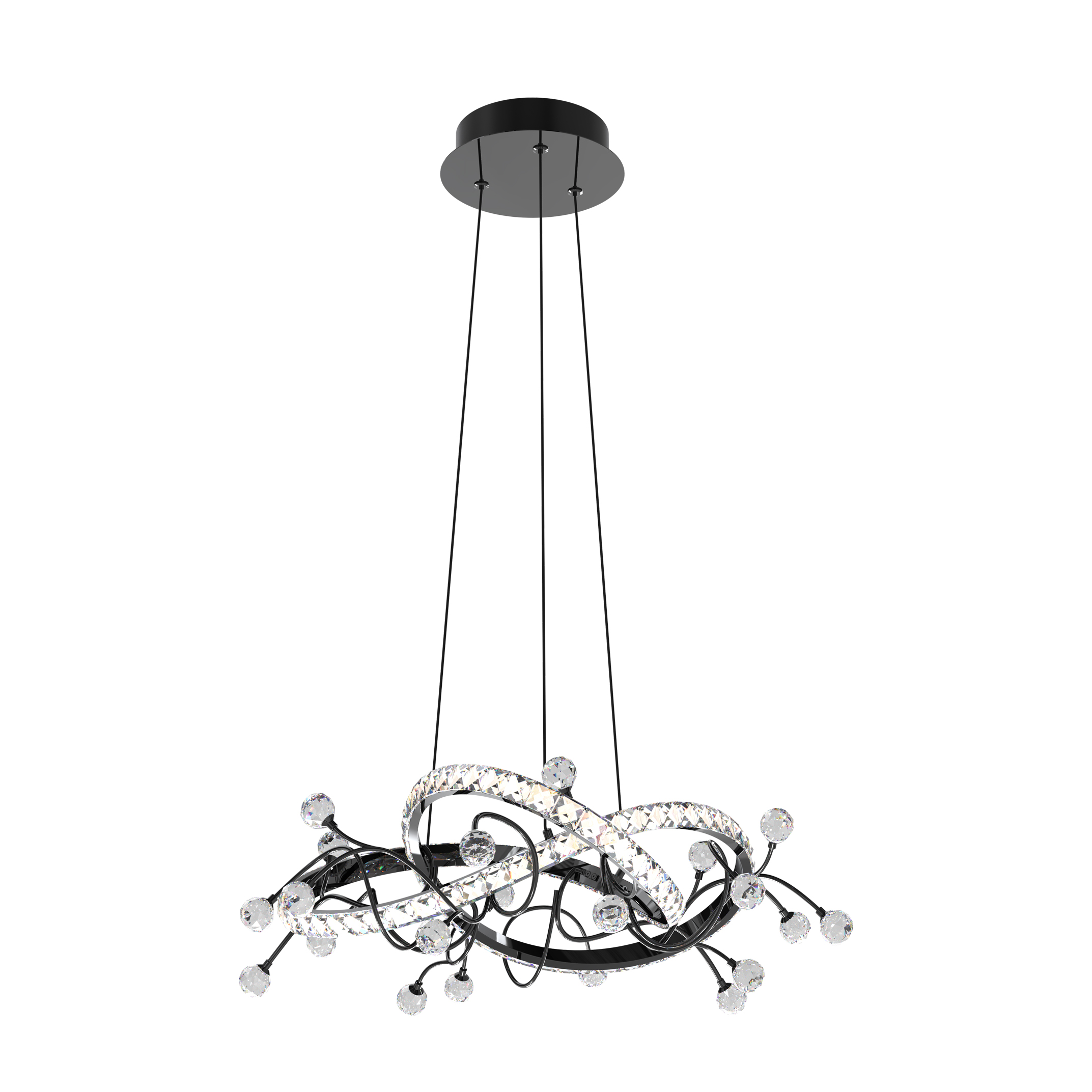 Lampa wisząca MAIA CZARNA/BLACK MD3481-1S-3BCT - Zuma Line - obrazek 8