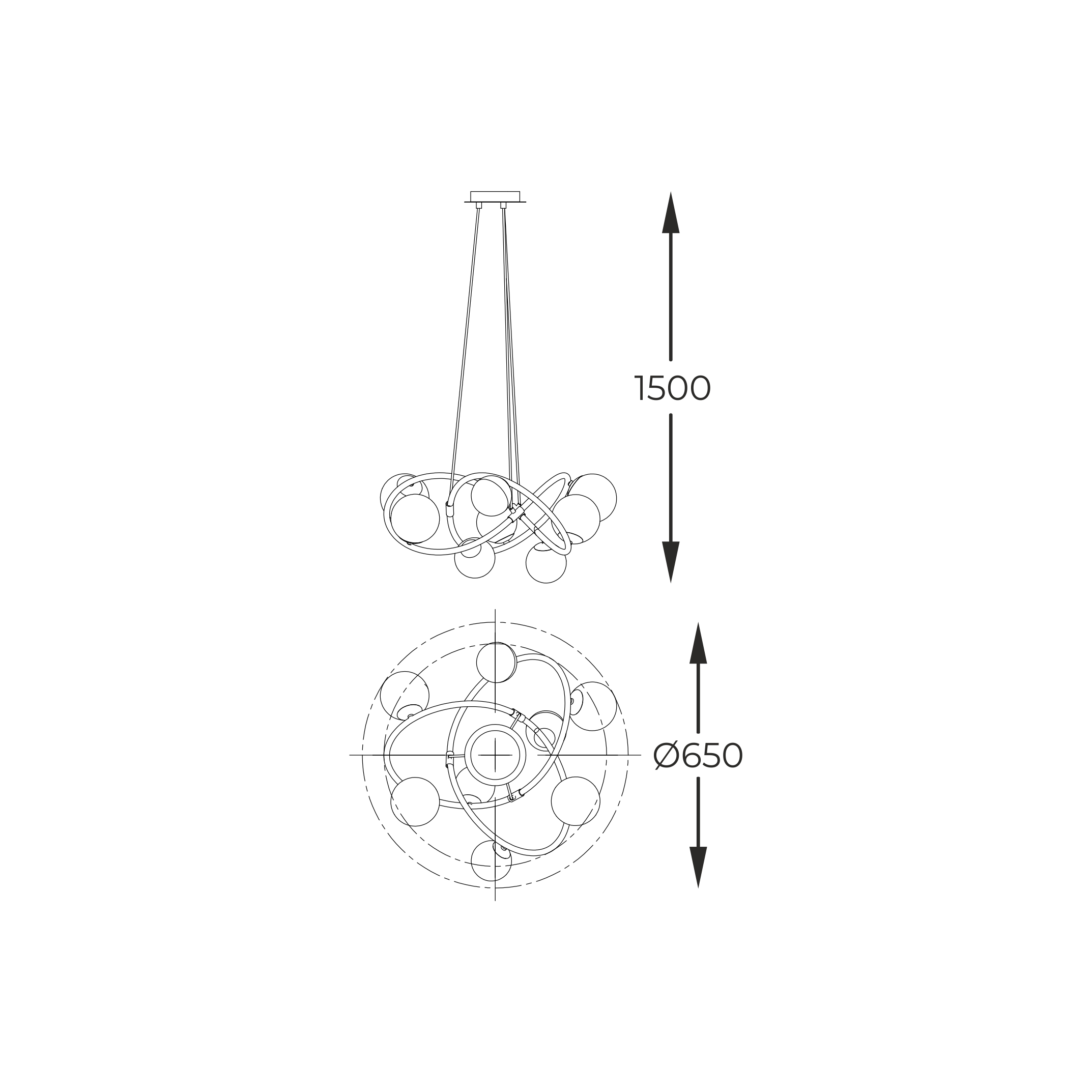 Lampa wisząca NISYRO MD4922-8-EBGN - Zuma Line - obrazek 4
