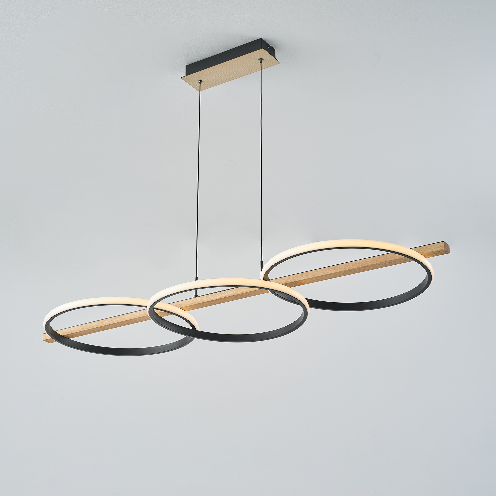 Lampa wisząca ALMERIA CZARNA-DREWNO/BLACK-WOOD MD3913-3-3BWLT - Zuma Line - obrazek 4