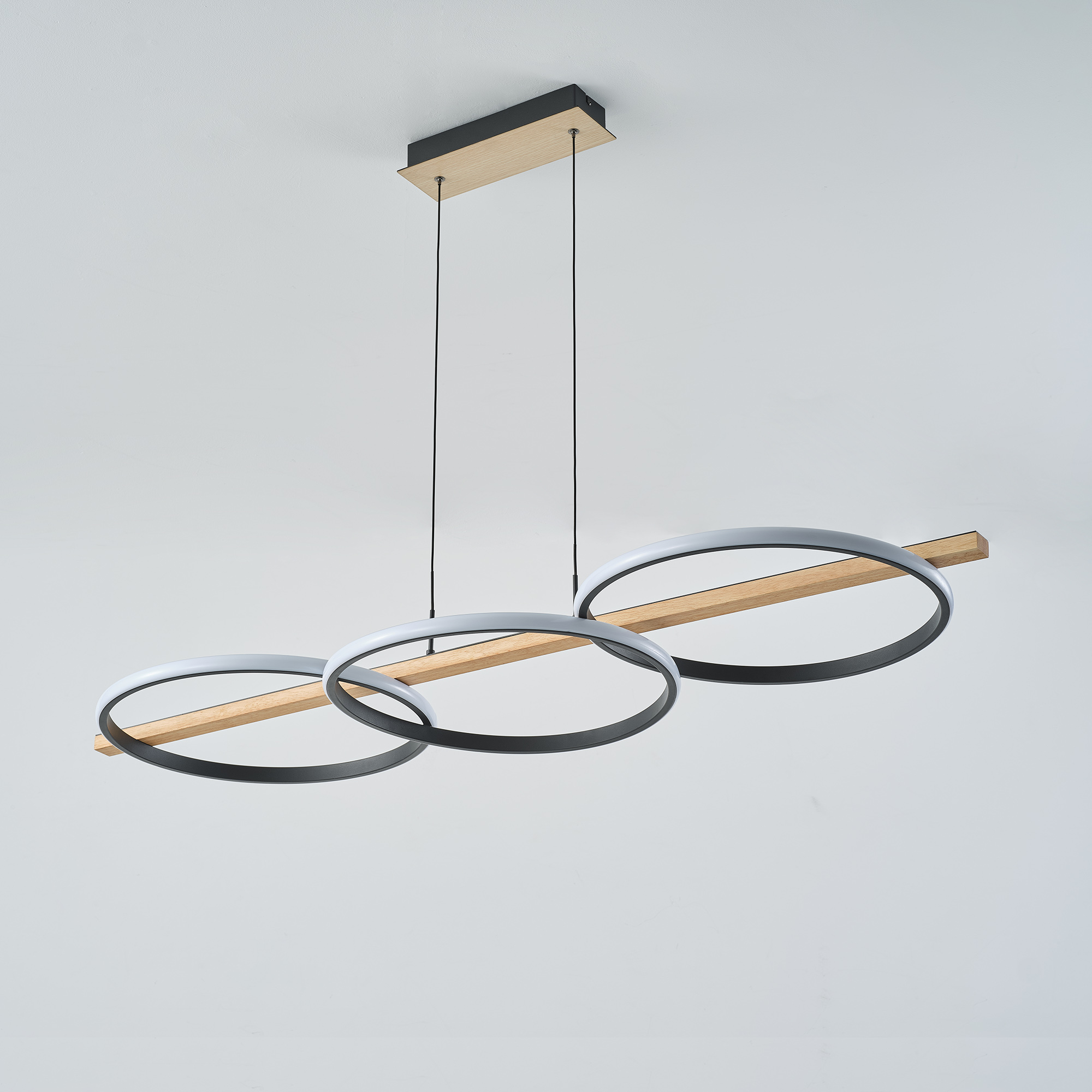 Lampa wisząca ALMERIA CZARNA-DREWNO/BLACK-WOOD MD3913-3-3BWLT - Zuma Line - obrazek 5