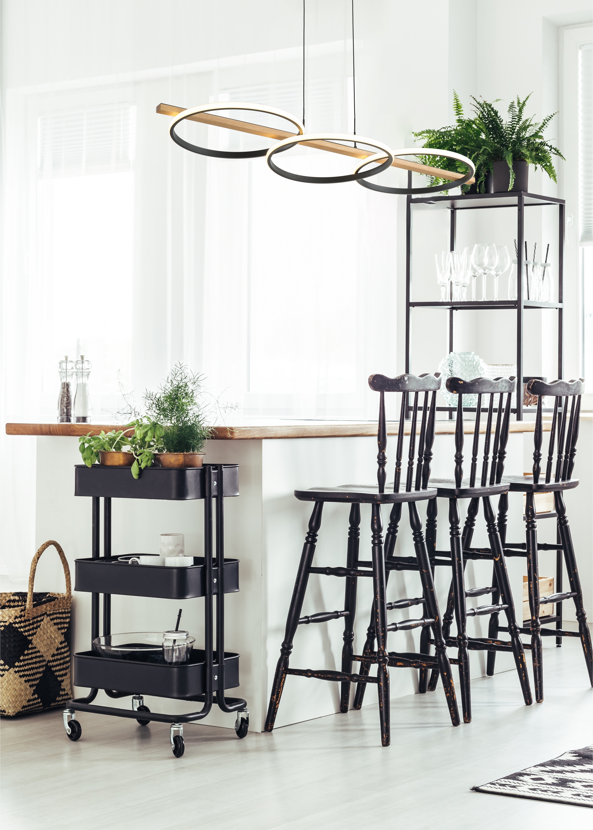 Lampa wisząca ALMERIA CZARNA-DREWNO/BLACK-WOOD MD3913-3-3BWLT - Zuma Line - obrazek 7