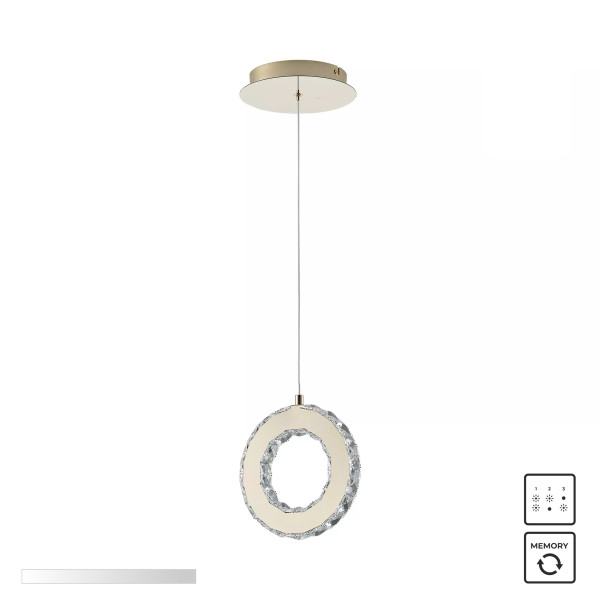 Lampa wisząca GIRONA ZŁOTA/GOLD MD3713-1-3GT - Zuma Line