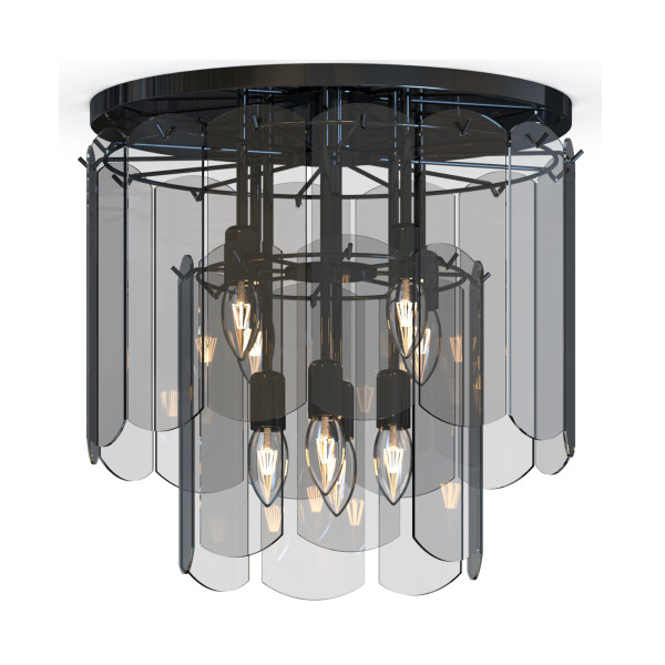 Lampa sufitowa NIRA CZARNA/BLACK MX3523-8M-EBCN - Zuma Line