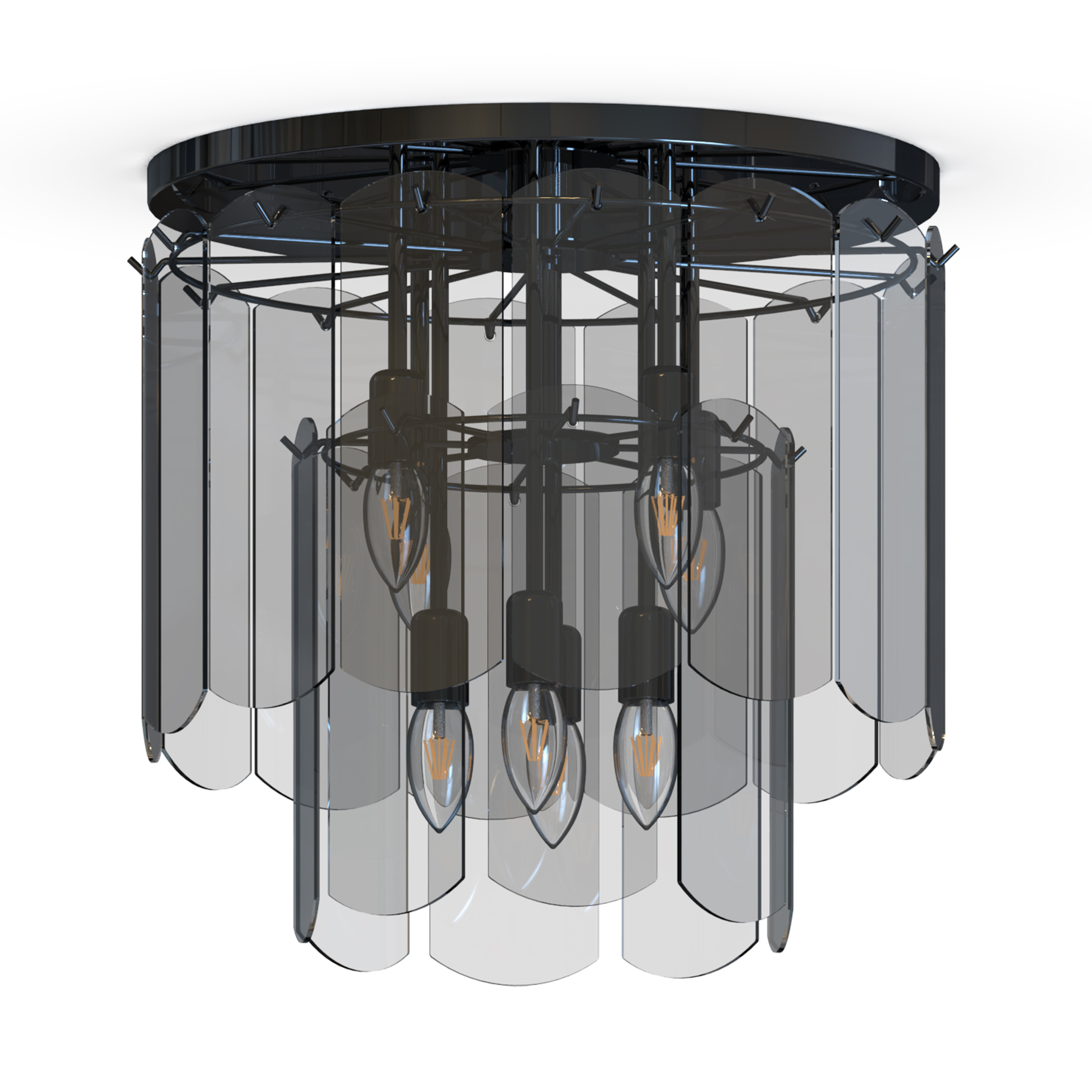 Lampa sufitowa NIRA CZARNA/BLACK MX3523-8M-EBCN - Zuma Line - obrazek 2
