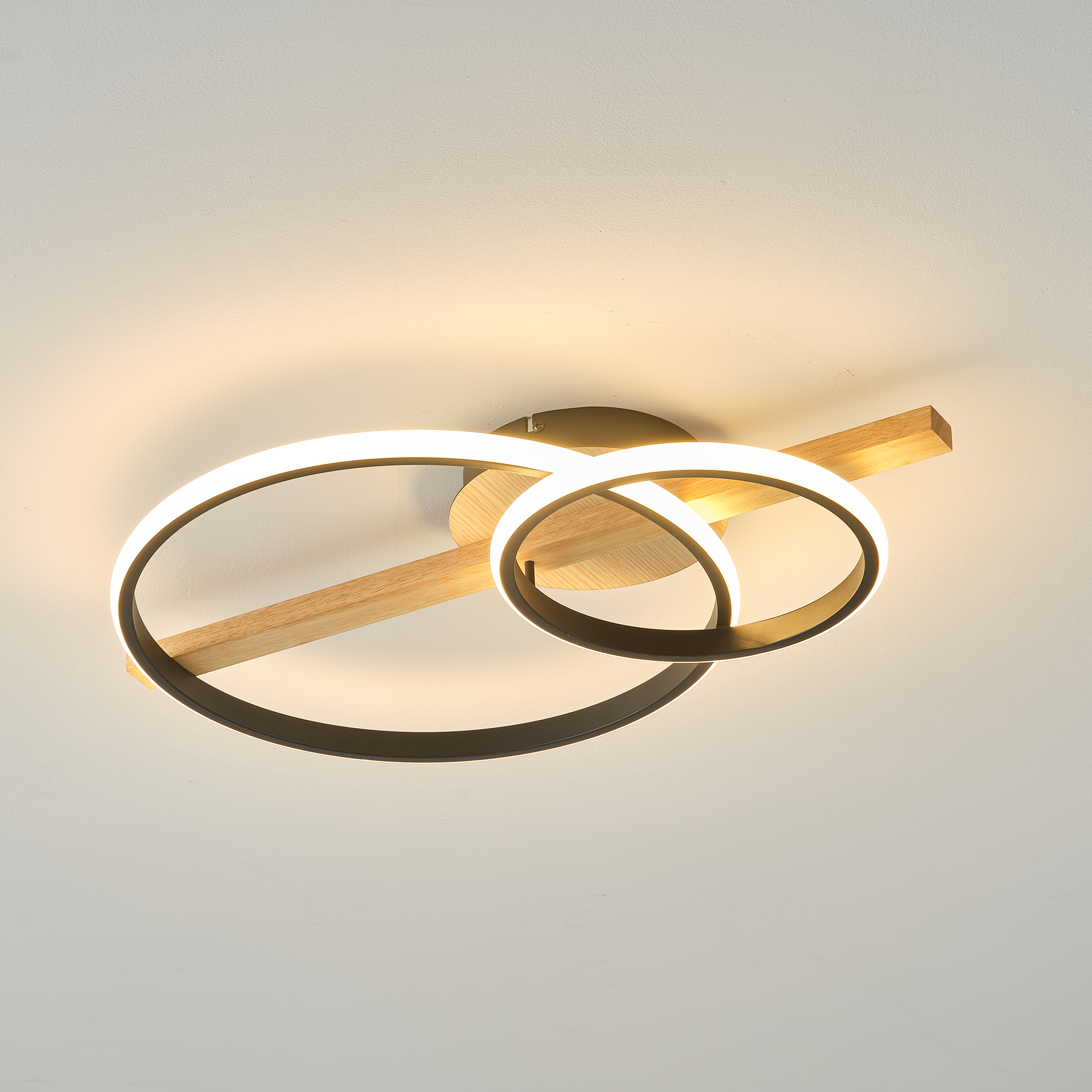 Lampa sufitowa ALMERIA CZARNA-DREWNO/BLACK-WOOD MX3913-2-3BWLT - Zuma Line - obrazek 3