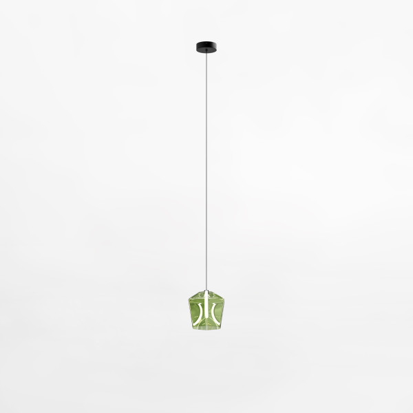 Lampa wisząca pojedyncza zielona COLORE MD3350-1BL/GR - Zuma Line