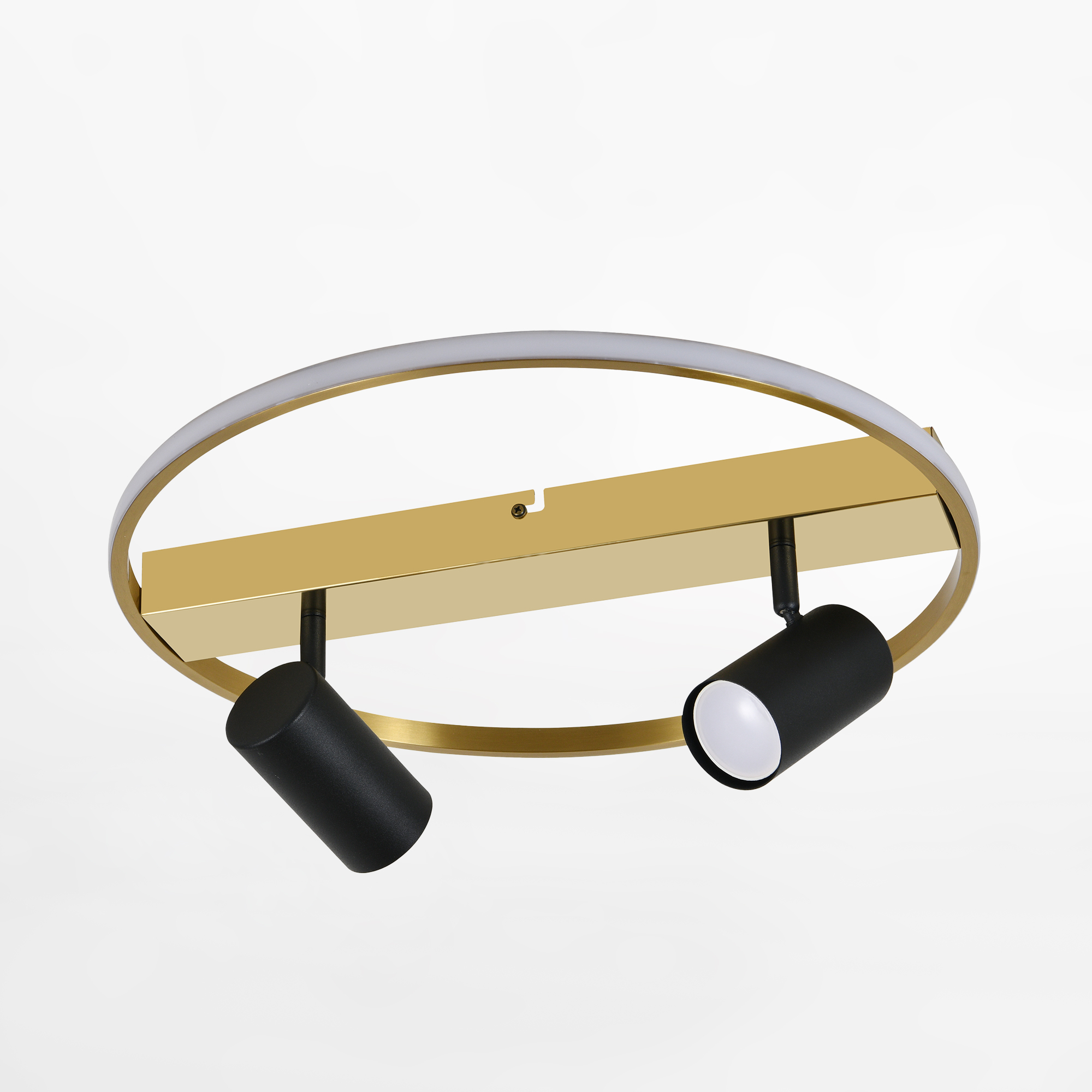 Lampa sufitowa złota ring led + 2 reflektory VIENNA CL231045 - Zuma Line