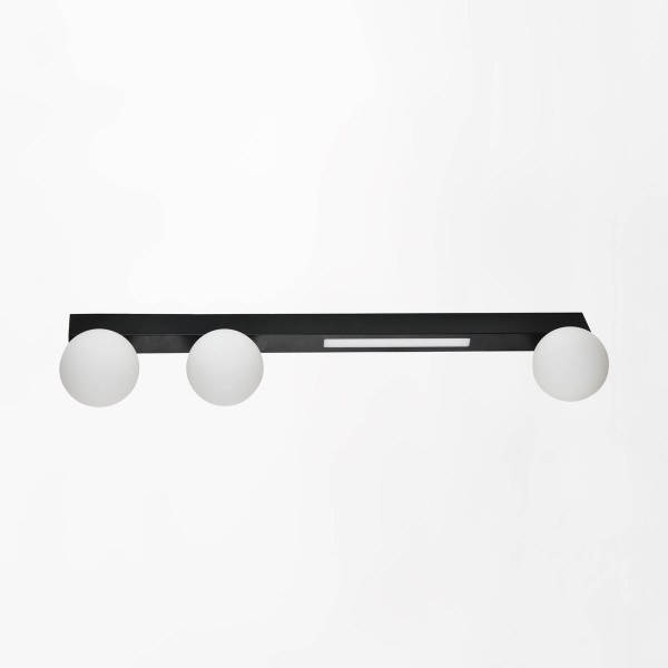 Lampa sufitowa białe kule czarny stelaż LUND W231102-3 - Zuma Line