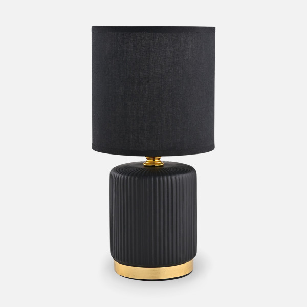 Lampa stołowa nocna czarno złota  HS8720-BL - Zuma Line
