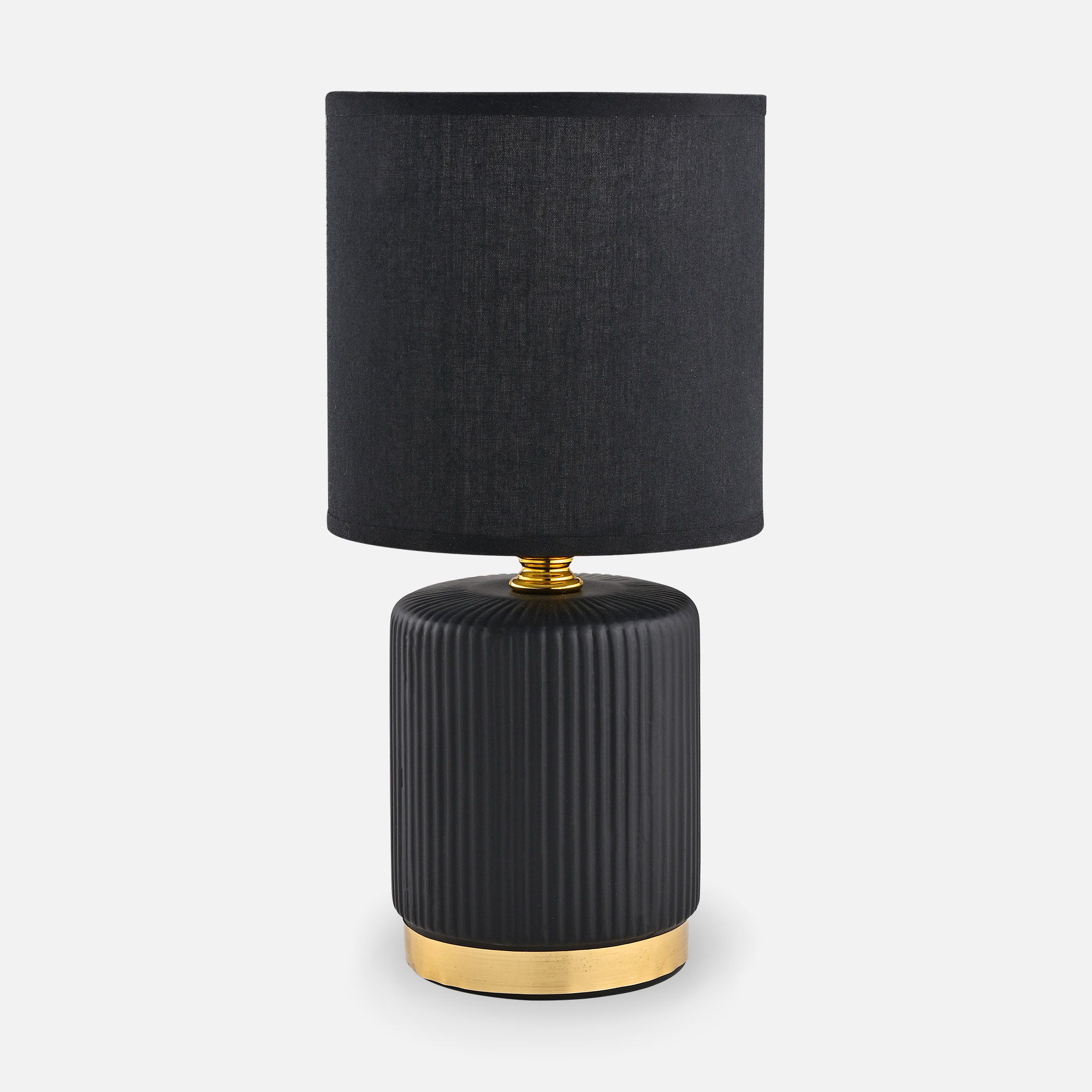 Lampa stołowa nocna czarno złota HS8720-BL - Zuma Line