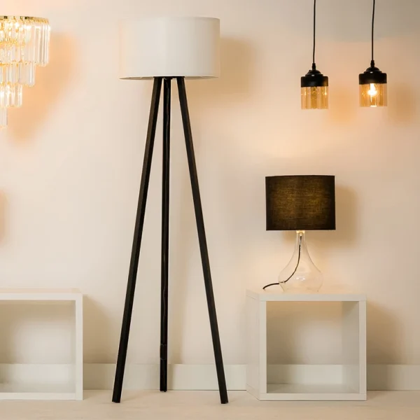 Lampa podłogowa do salonu trójnóg PIKO ASZ.1759 - Zuma Line