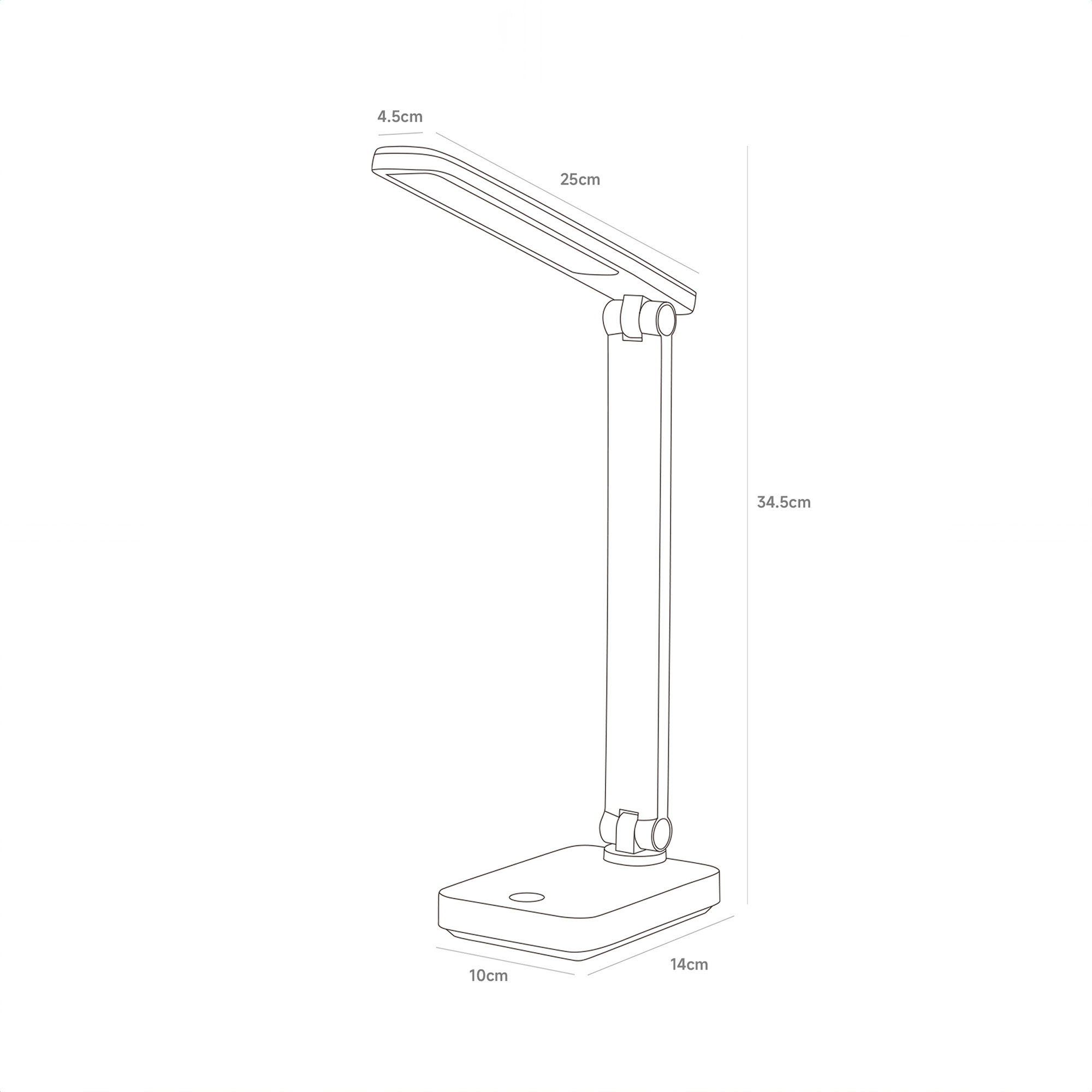 Lampa biurkowa USB z zmienną barwą światła 1949-BK - Zuma Line - obrazek 7