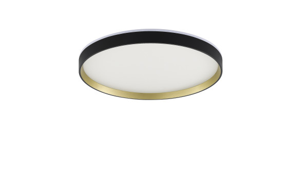 Lampa sufitowa z pilotem LED czarno złota ORBITRAL MS750400R-BK&GD - Zuma Line