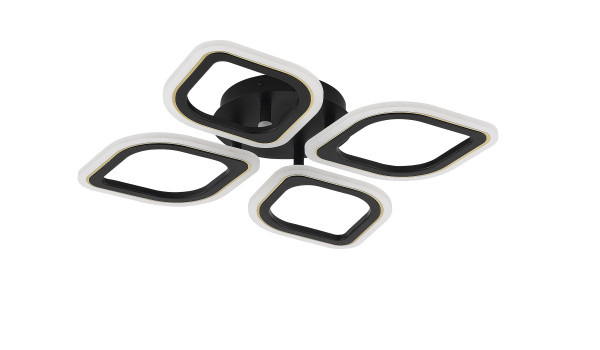 Lampa sufitowa czarna na pilota ILLUMIA MS236040R-BK - Zuma Line