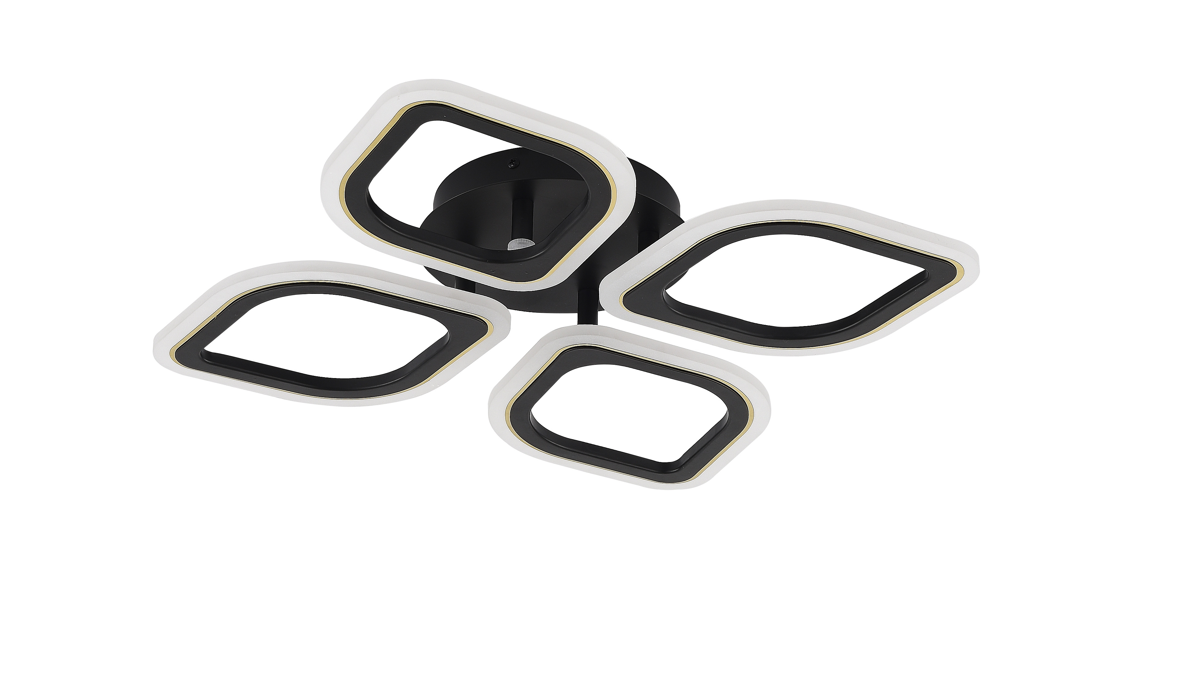 Lampa sufitowa czarna na pilota ILLUMIA MS236040R-BK - Zuma Line