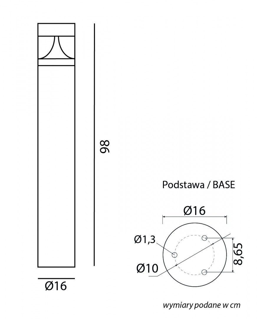 Lampa stojąca zewnętrzna BAREL BRL-980 – SU-MA - obrazek 5