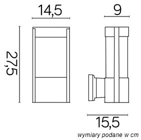 Kinkiet zewnętrzny ogrodowy ELIS - TY 0651 BL - SU-MA - obrazek 3