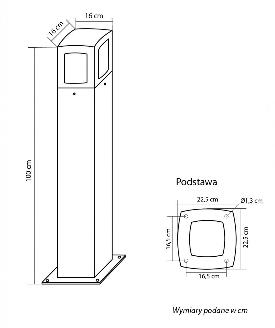 Lampa stojąca zewnętrzna TALES TL-1000 – SU-MA - obrazek 5