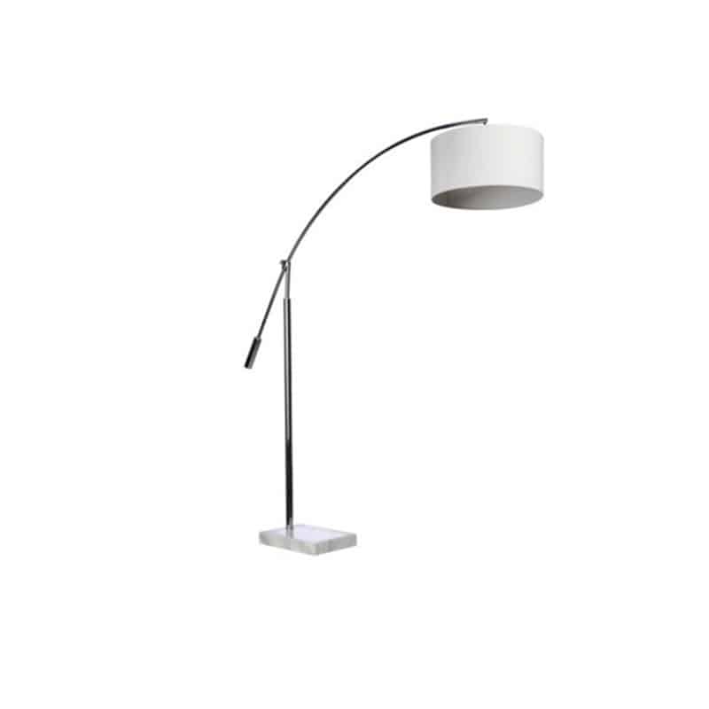 Lampa podłogowa na kamiennej podstawie BIANCA biała AZ0005 - Azzardo