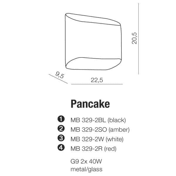Kinkiet nowoczesny PANCAKE czarna AZ0112 - Azzardo - obrazek 4