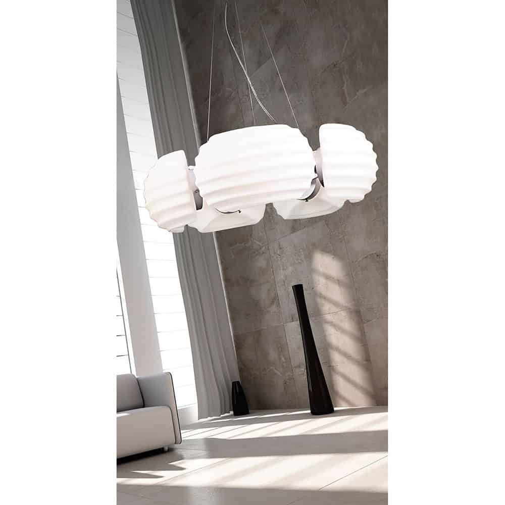 Lampa wisząca nowoczesna RONDO biała AZ0115 - Azzardo