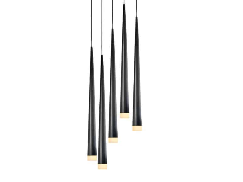 Lampa wisząca nowoczesna STYLO 5 czarna AZ0119 - Azzardo - obrazek 5