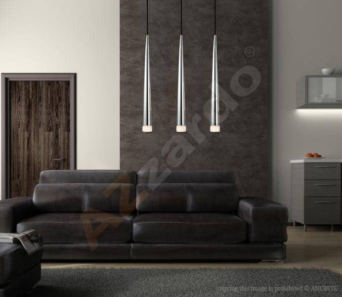 Lampa nad stół wisząca nowoczesna STYLO 3 chrom AZ0133 - Azzardo - obrazek 2