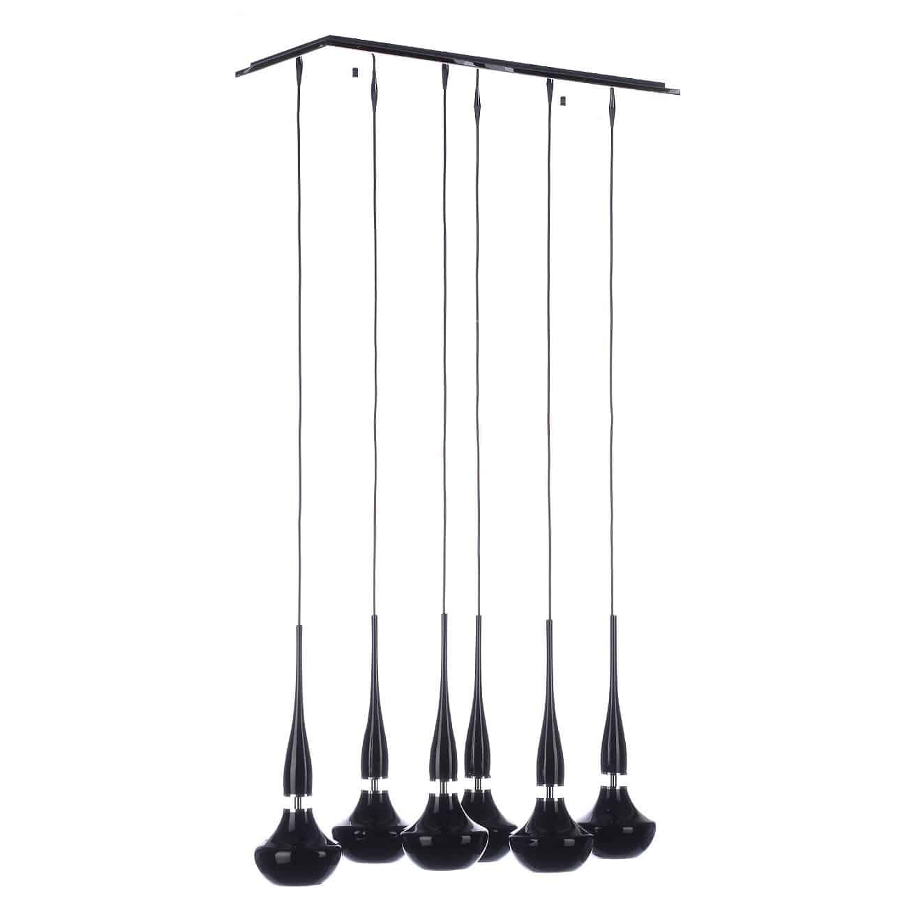 Lampa wisząca nowoczesna TASOS 6 czarna AZ0262 - Azzardo - obrazek 2