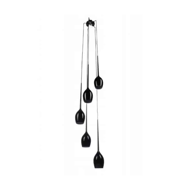Lampa wisząca nowoczesna IZZA 5 czarna AZ0312 - Azzardo - obrazek 2