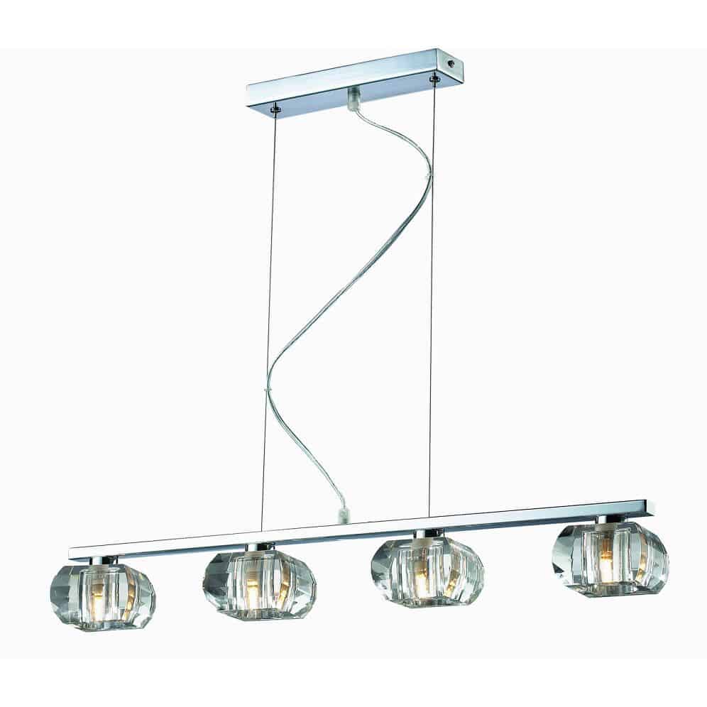 Lampa wisząca nowoczesna RUBIC 4 chrom AZ0493 - Azzardo