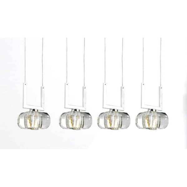 Lampa wisząca nowoczesna RUBIC 4A chrom AZ0494 - Azzardo