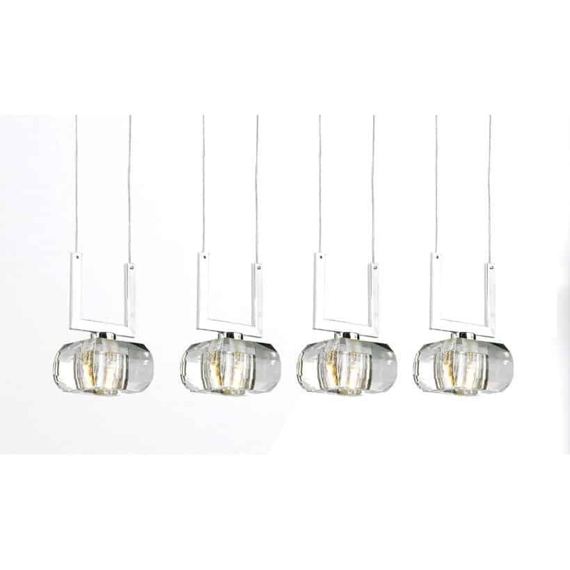 Lampa wisząca nowoczesna RUBIC 4A chrom AZ0494 - Azzardo
