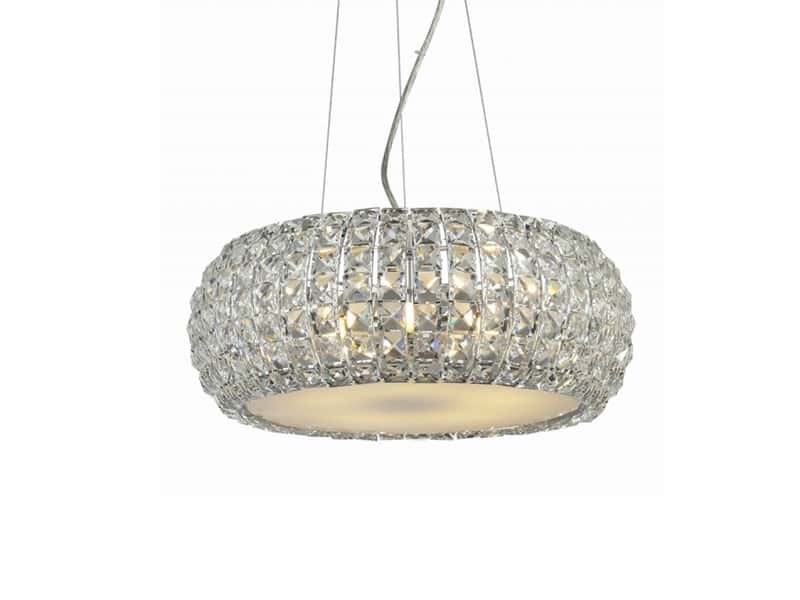Lampa kryształowa wisząca do salonu SOPHIA 5 chrom AZ0522 - Azzardo