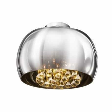 Lampa kryształowa wisząca / Plafon BURN chrom AZ0699 - Azzardo
