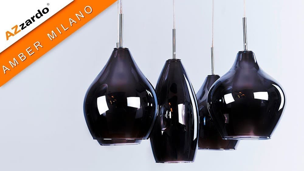 Lampa wisząca nowoczesna AMBER MILANO chrom AZ0722 - Azzardo - obrazek 5