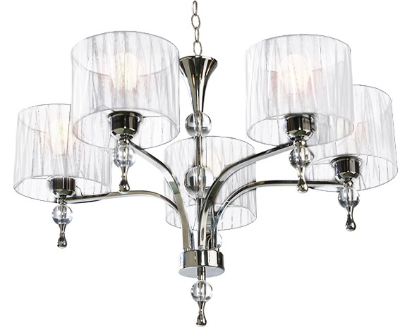 Lampa wisząca abażur IMPRESS 5 biała AZ1007 - Azzardo