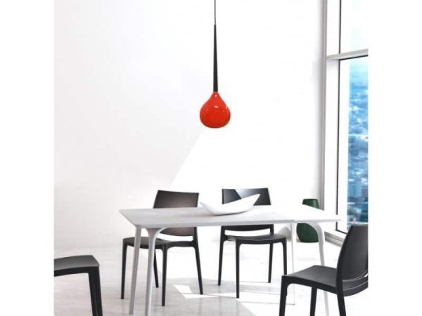 Lampa wisząca nowoczesna AGA 1 czerwona AZ1063 - Azzardo