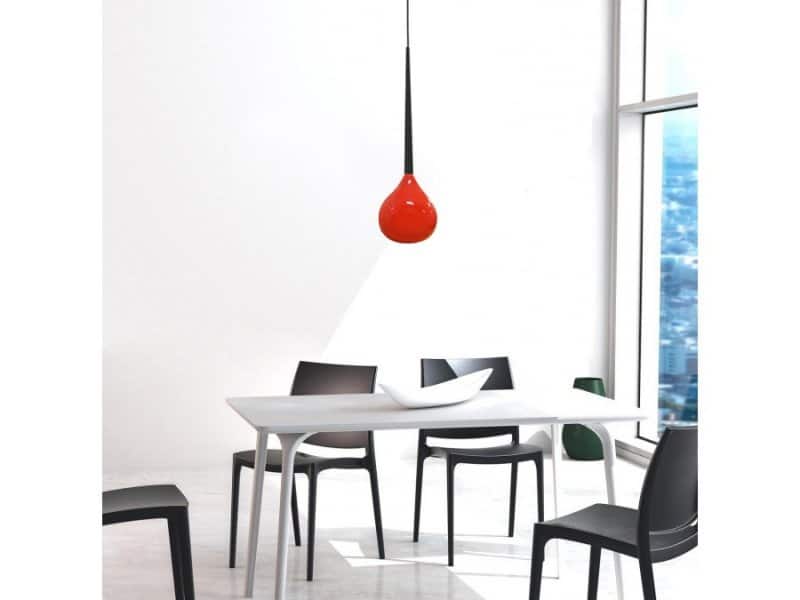 Lampa wisząca nowoczesna AGA 1 czerwona AZ1063 - Azzardo