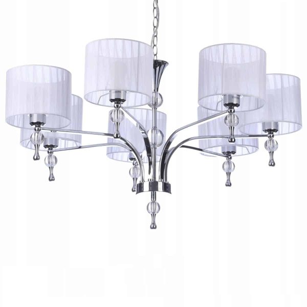 Lampa wisząca abażur IMPRESS 7 biała AZ1106 - Azzardo