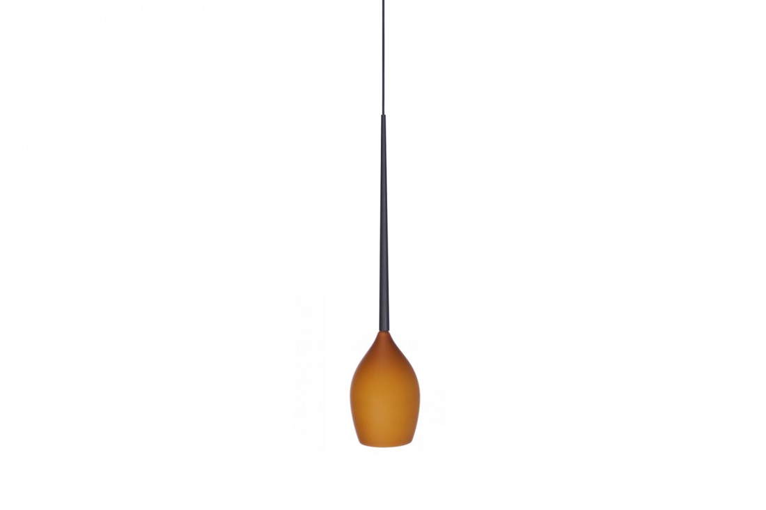 Lampa wisząca nowoczesna IZZA 1 bursztynowa AZ1221 - Azzardo