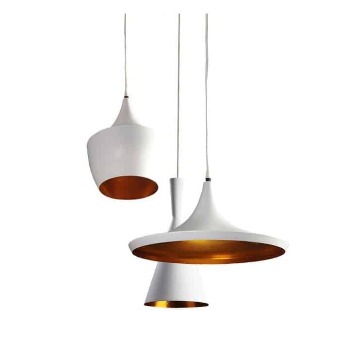 Lampa na okrągłej podsufitce loft wisząca MIX biała AZ1339 - Azzardo
