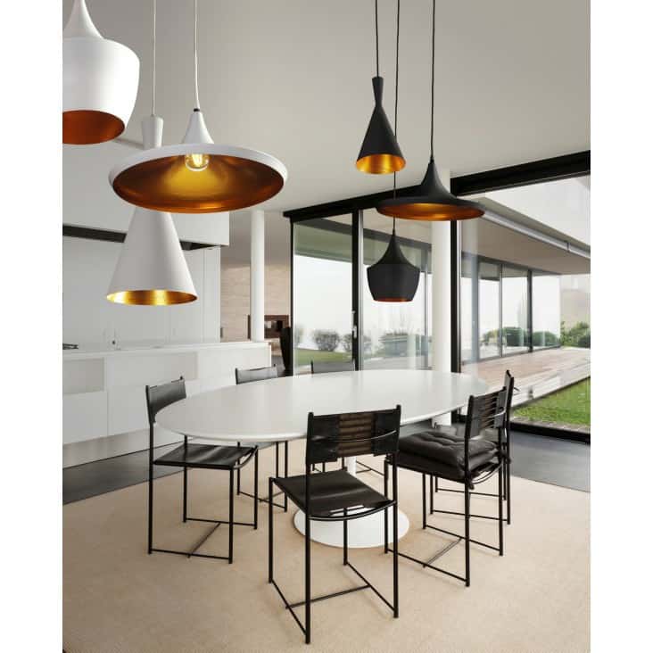Lampa na okrągłej podsufitce loft wisząca MIX biała AZ1339 - Azzardo - obrazek 2