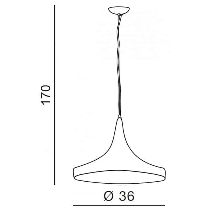 Lampa loft wisząca CHINK biała AZ1342 - Azzardo - obrazek 5