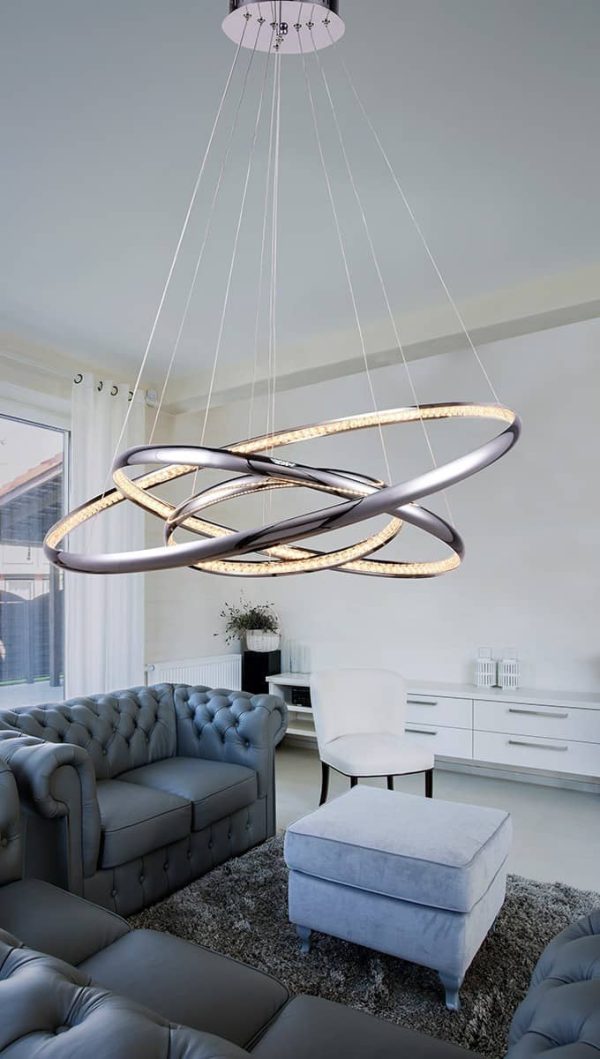 Lampa wisząca RING BRIGHTON 3 chrom AZ1609 - Azzardo